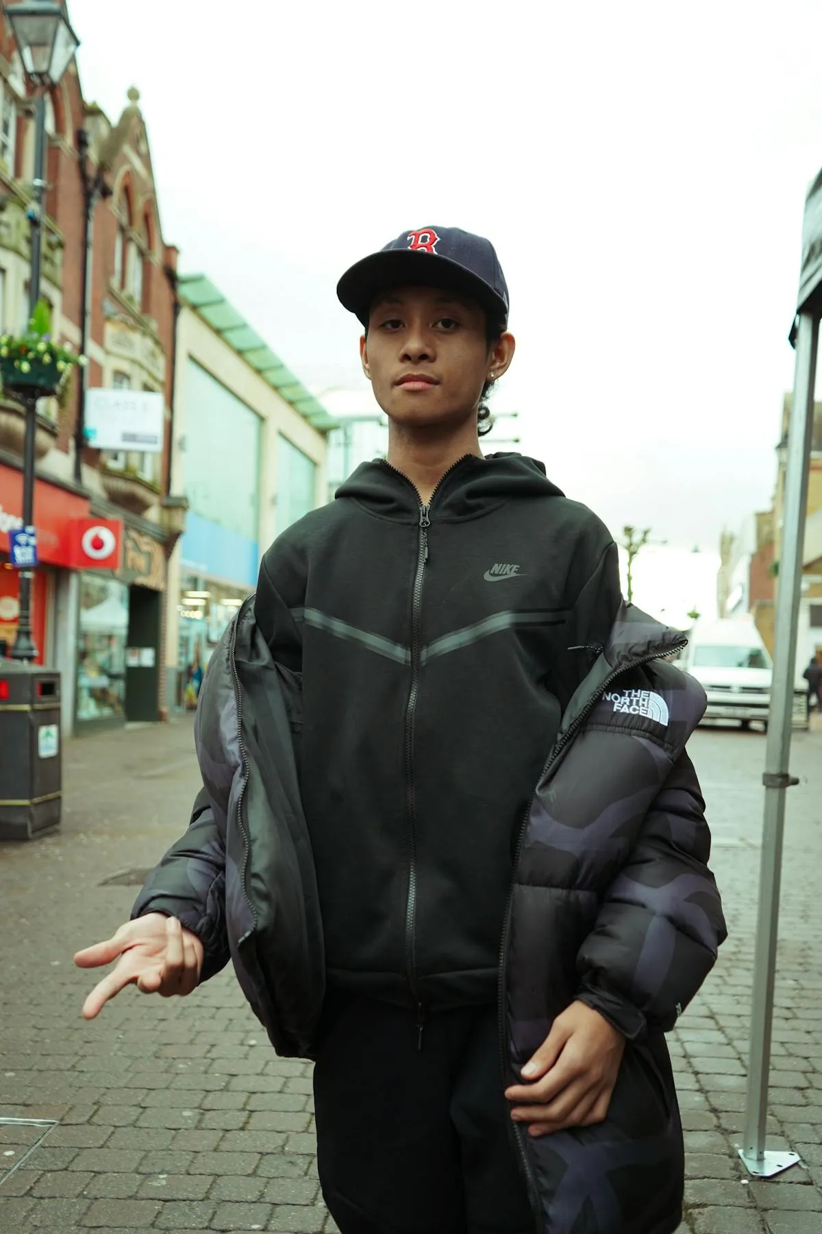 Young man in urban setting